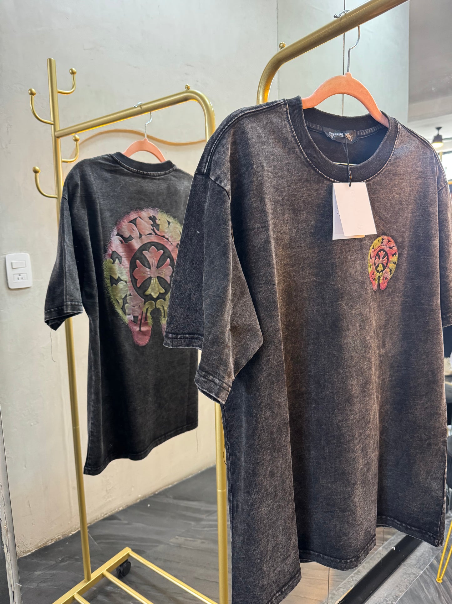 T-SHIRT GRIS COLORES CROME H-7