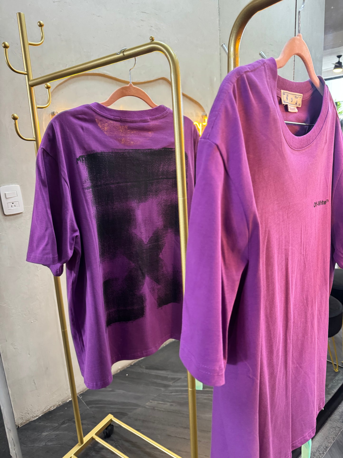 T-SHIRT MORADA OFF-2