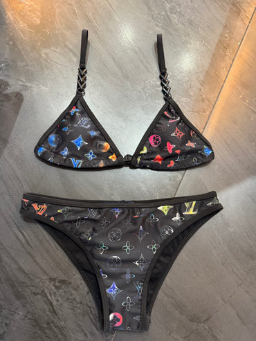 Traje de baño 2 piezas negro LV