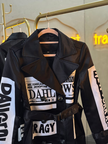 Largo blazer estampado