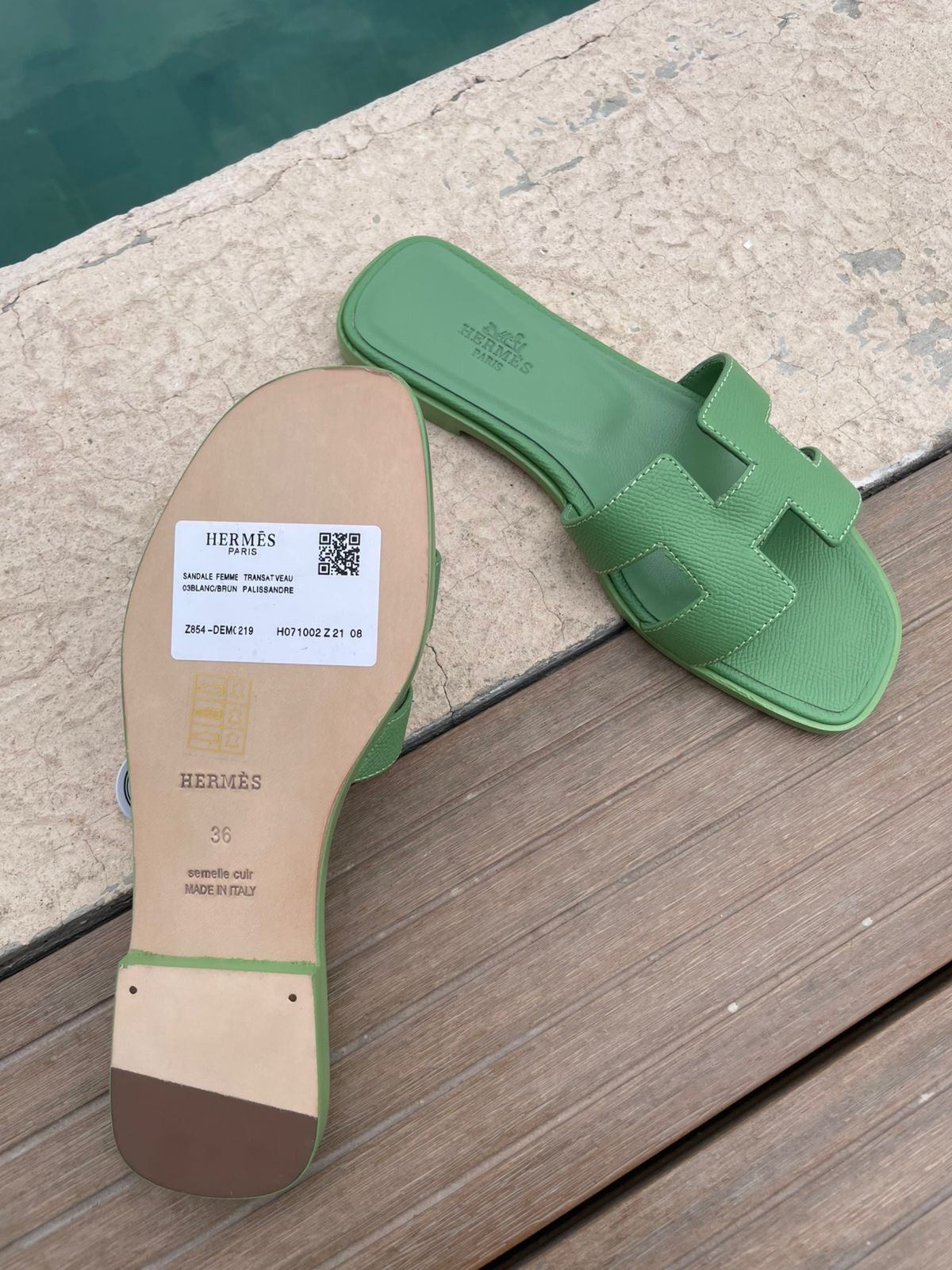Sandalia verde