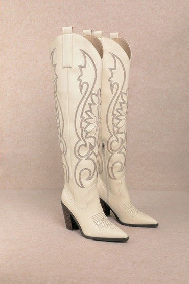 BOTA VAQUERA BLANCA IVY