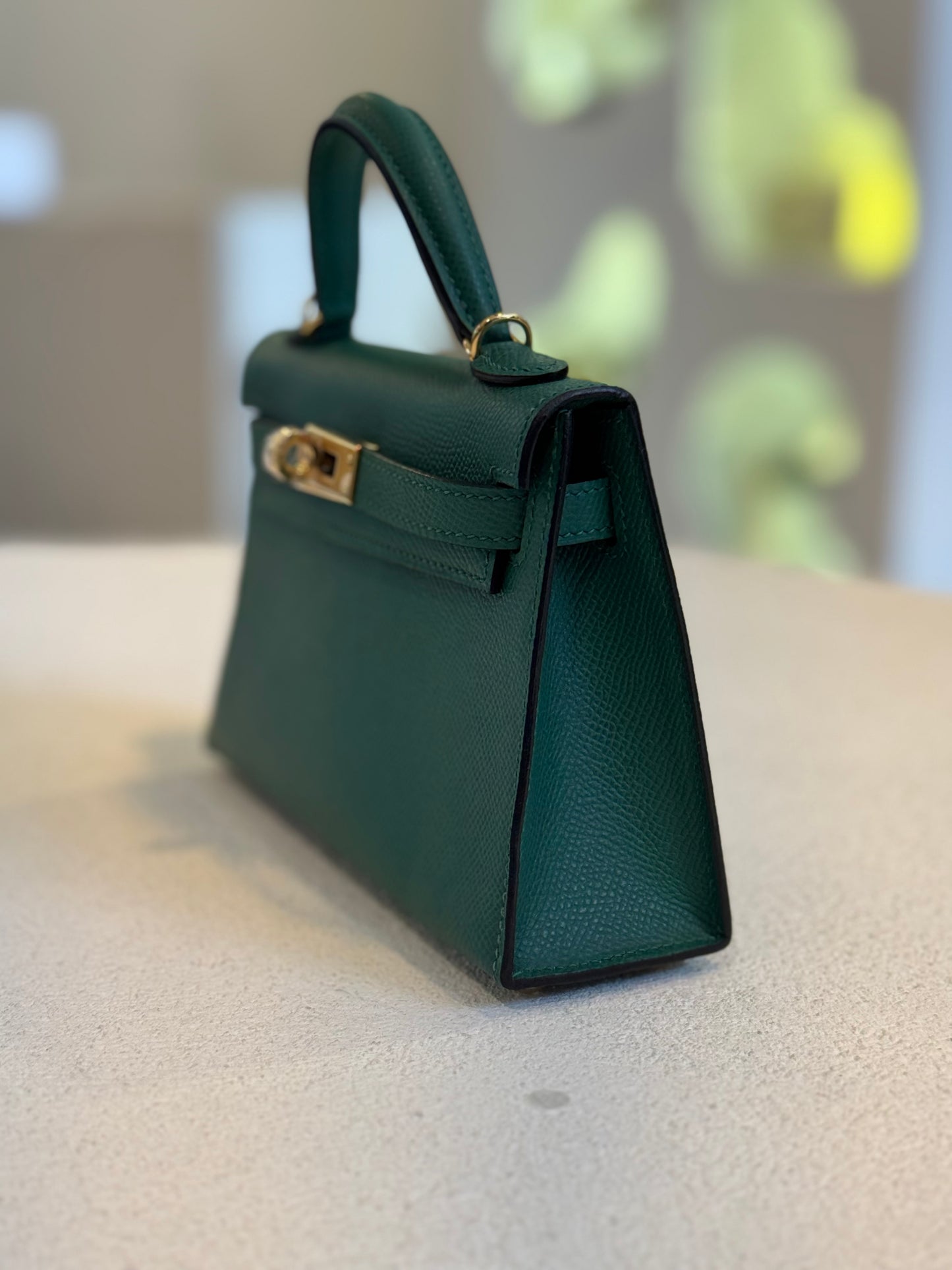 BOLSO VERDE KELLY MINI