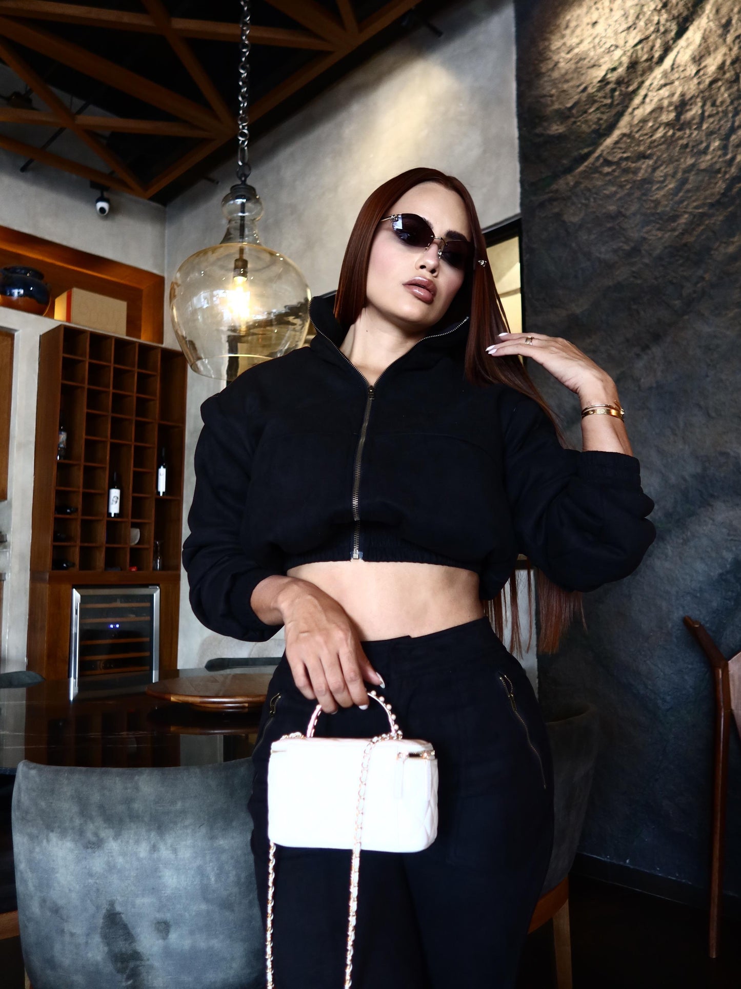 BLACK SUEDE SET