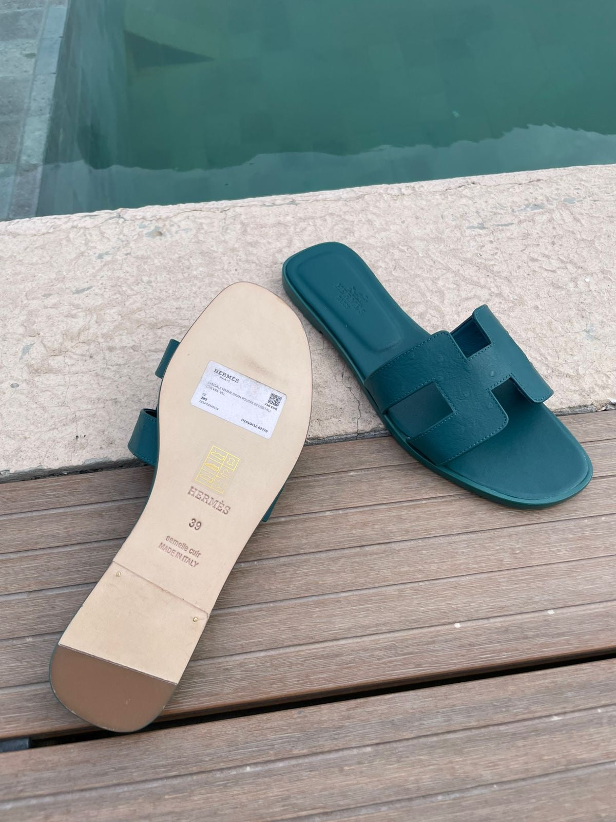 Sandalias verde