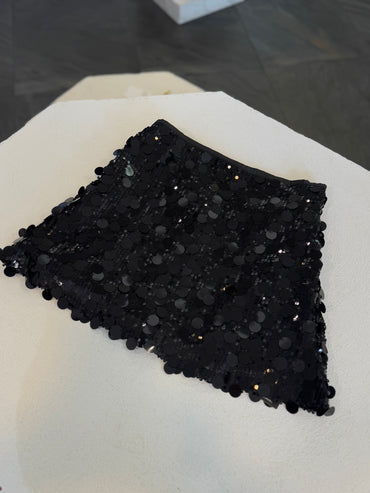 FALDA BRILLOS NEGRA