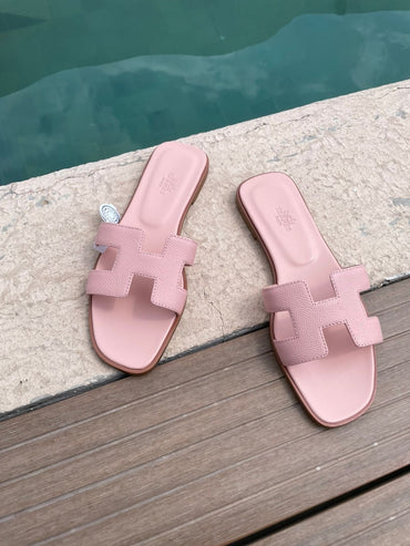 Sandalias rosa pastel