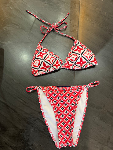 Traje de baño 2 piezas rojo LV