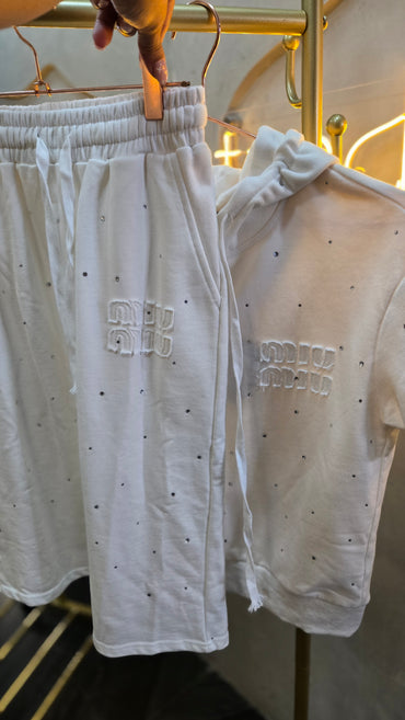 Set blanco cristales