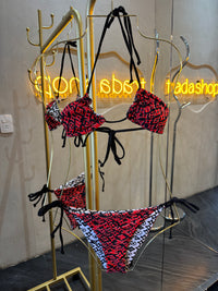 Traje de baño 2 piezas rojo LV