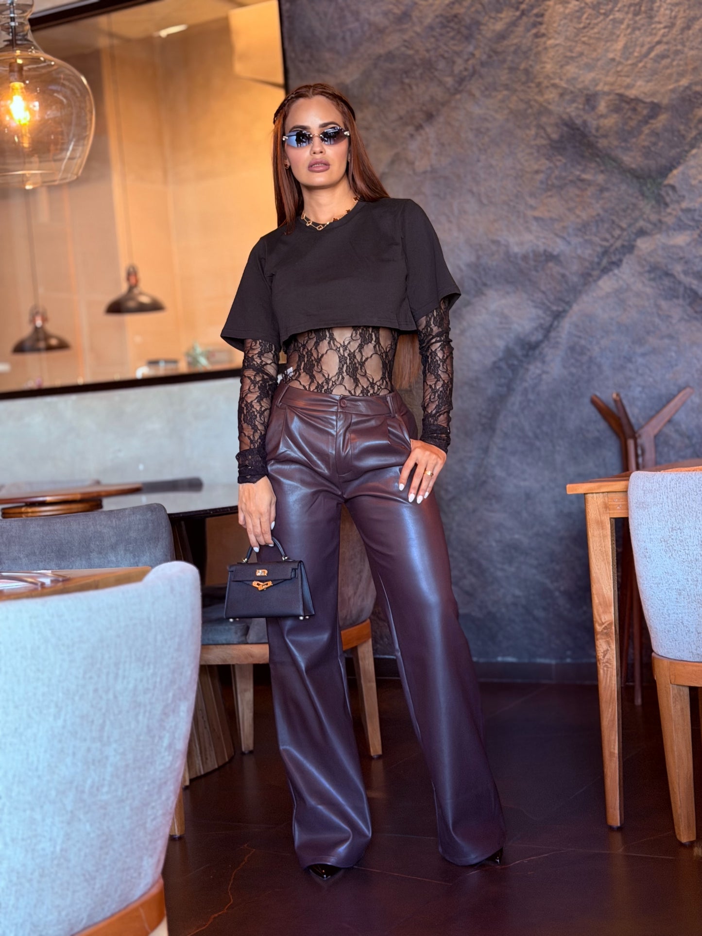 PANTALÓN TAILORED VINO