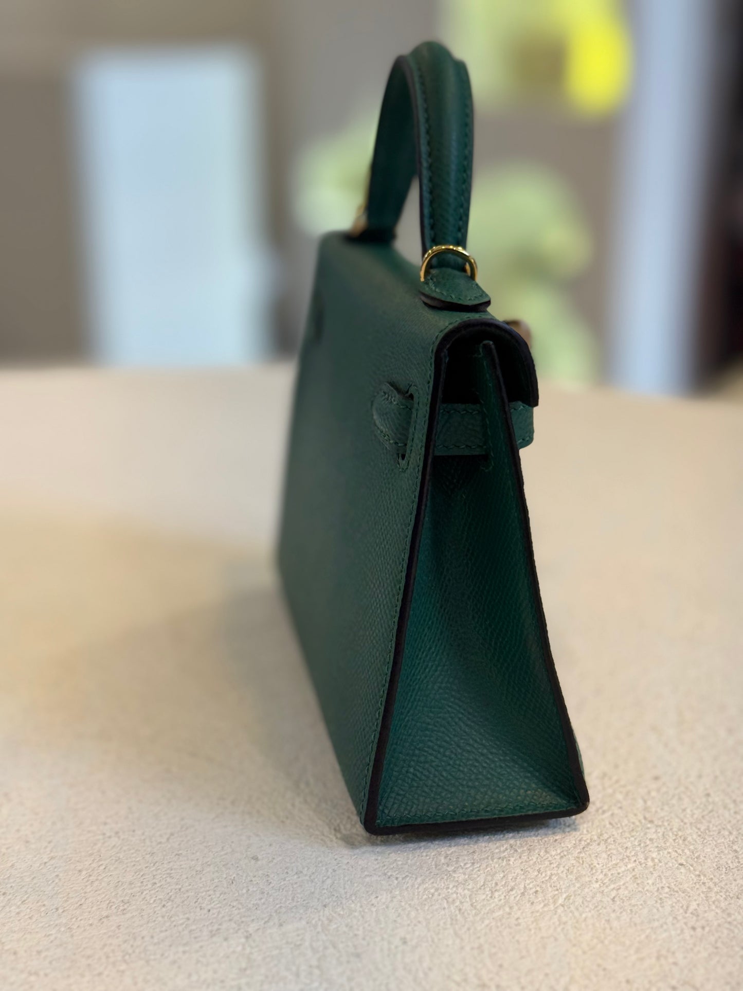 BOLSO VERDE KELLY MINI