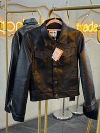 CHAMARRA MM NEGRA PIEL