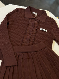 SET FALDA CAFÉ MU MU