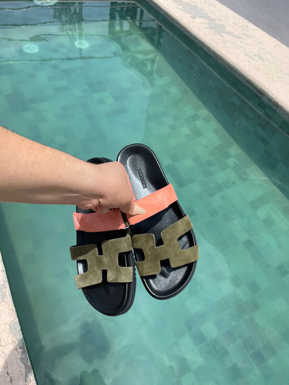 Sandalias verde olivo