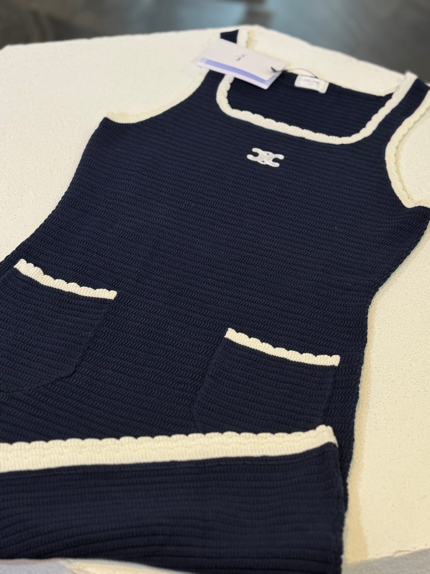 VESTIDO TEJIDO CNNL AZUL MARINO