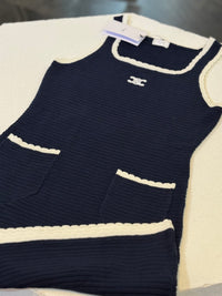 VESTIDO TEJIDO CNNL AZUL MARINO