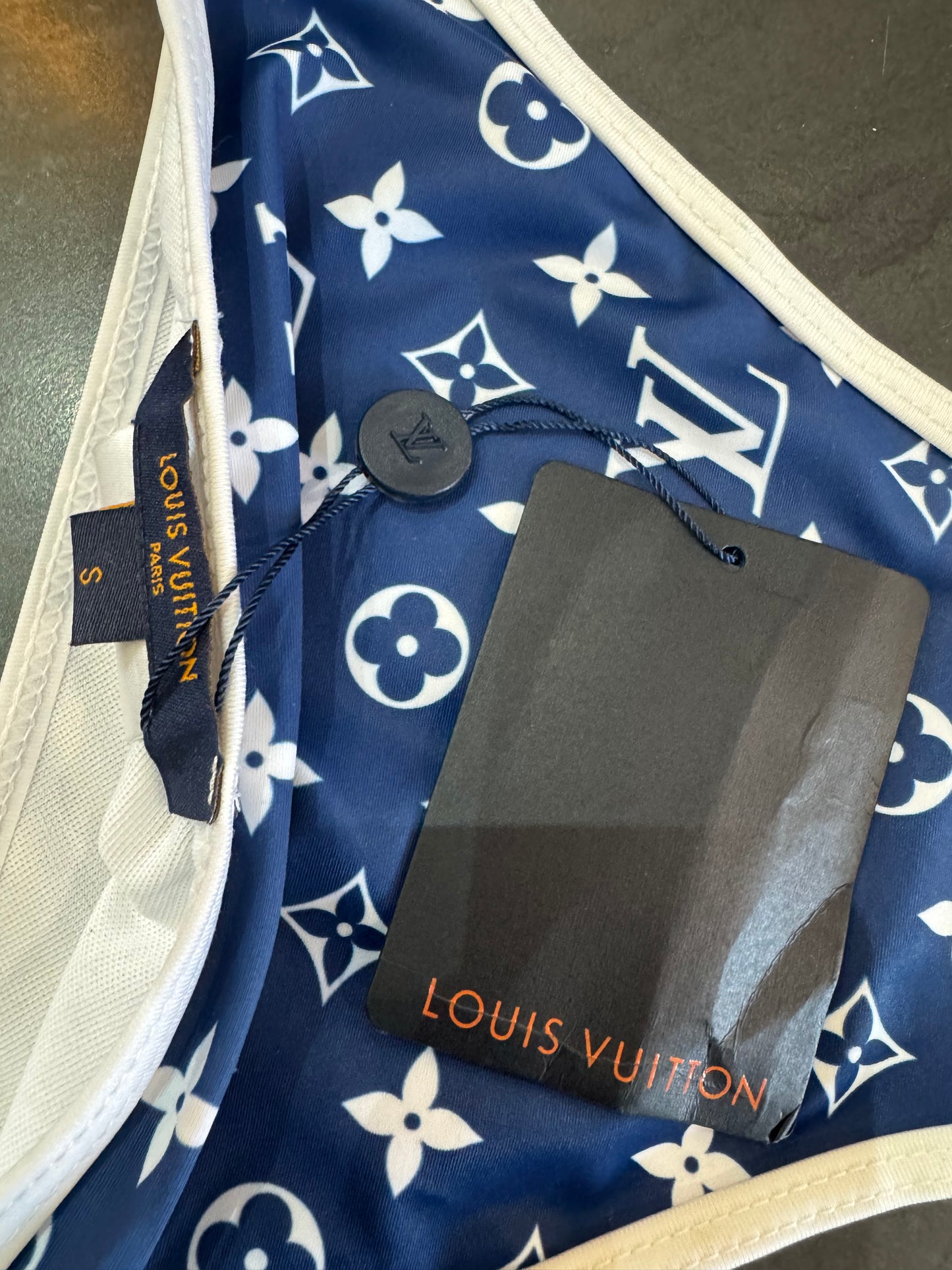Traje de baño azul LV