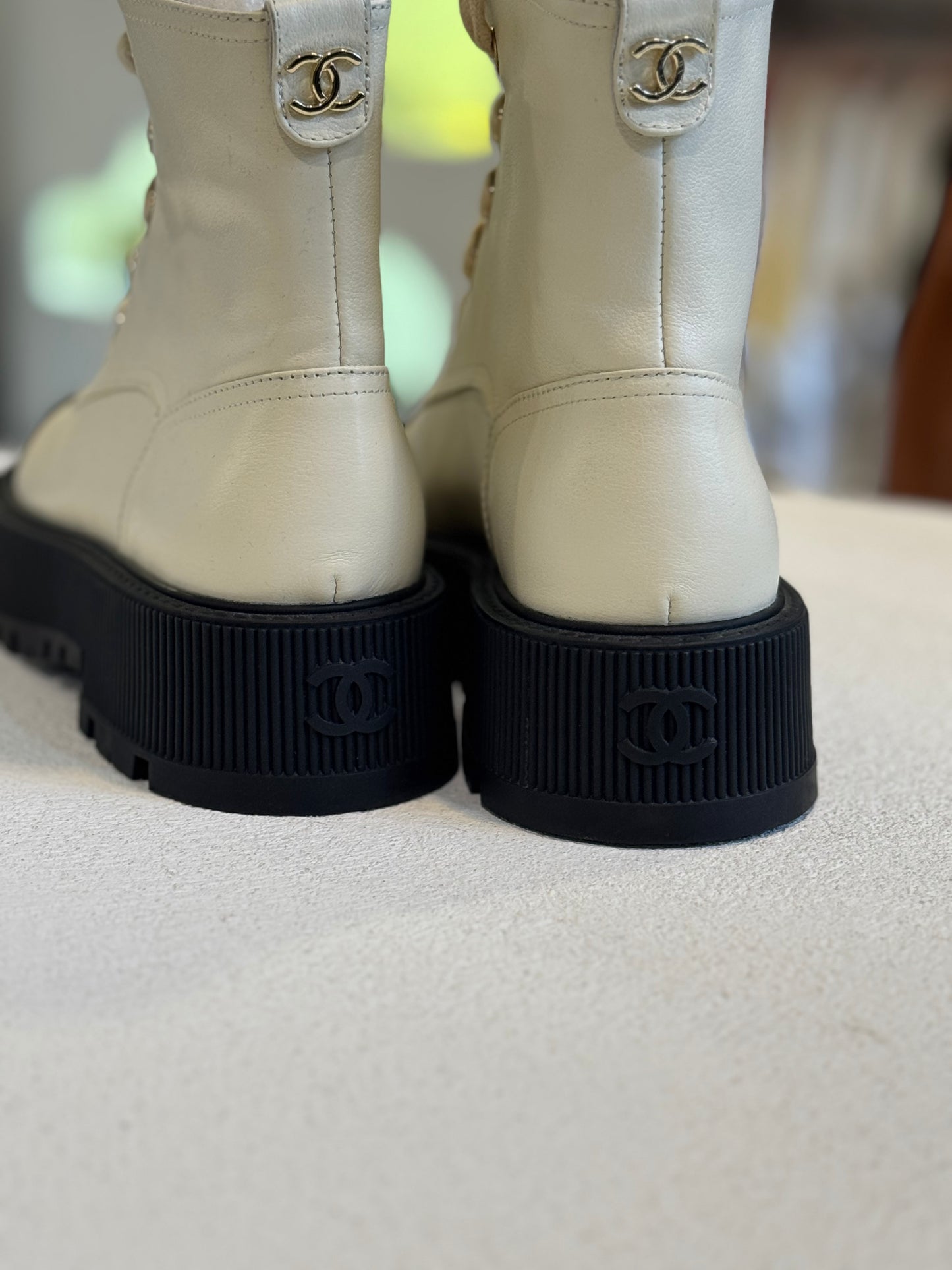 Botas beige