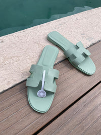 Sandalias verde olivo