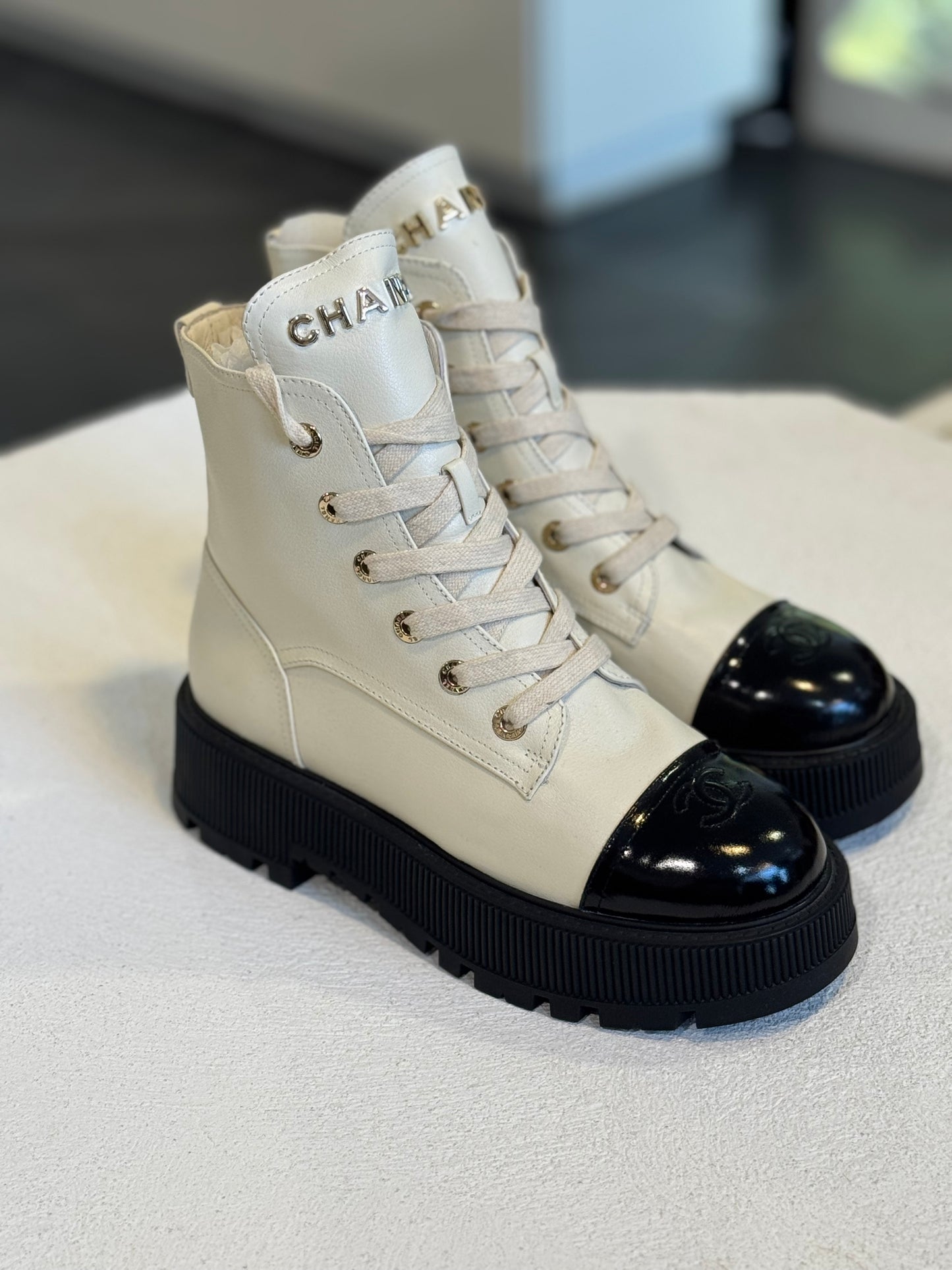 Botas beige