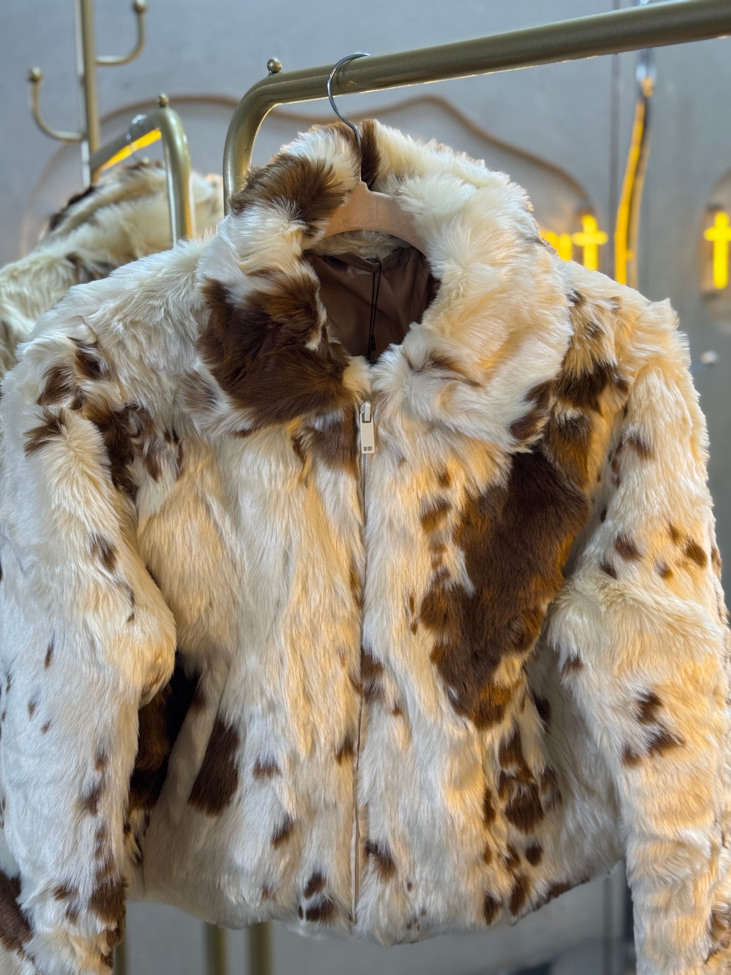 Blazer peluche café