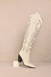 BOTA VAQUERA BLANCA IVY