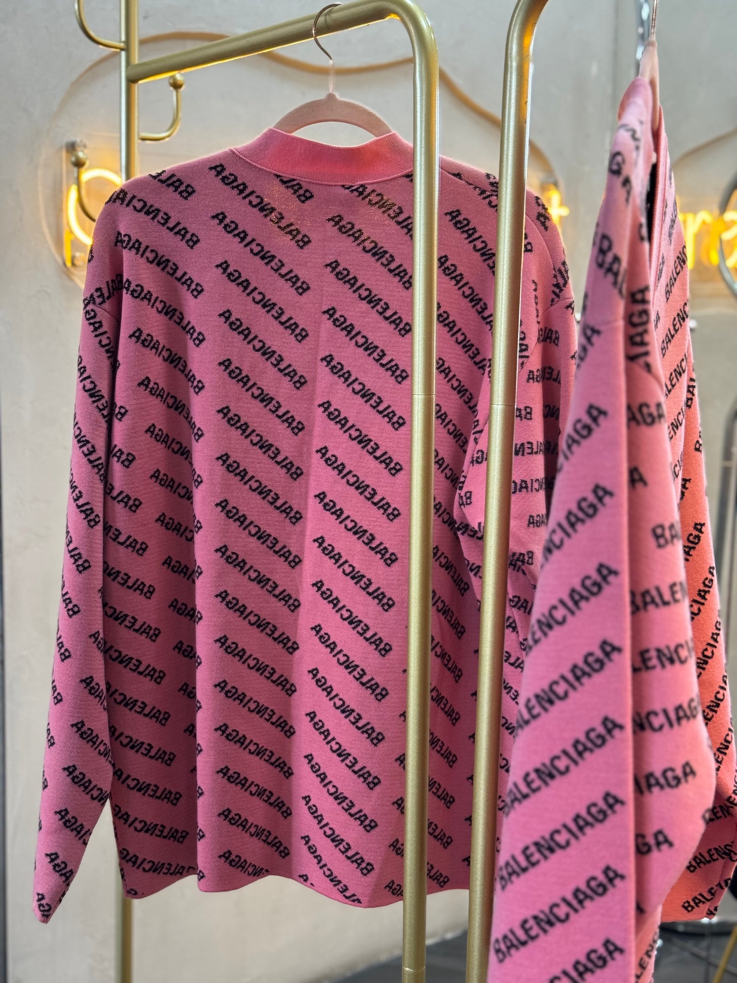 Suéter grueso oversize  rosa