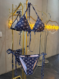 Traje de baño 2 piezas azul mezclilla