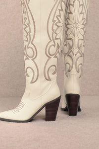 BOTA VAQUERA BLANCA IVY