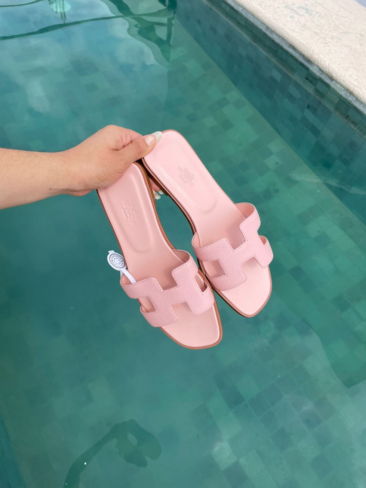 Sandalias rosa pastel