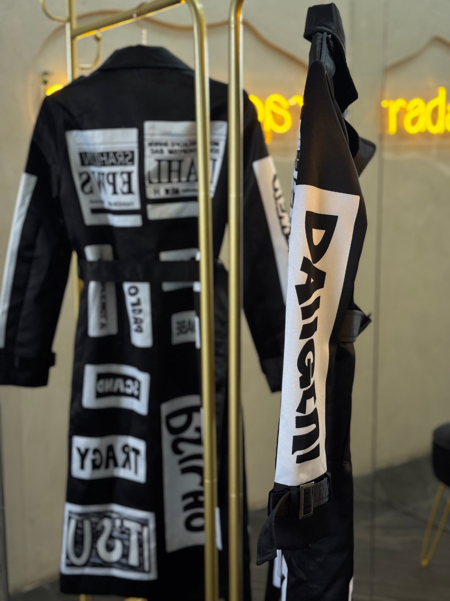 Largo blazer estampado