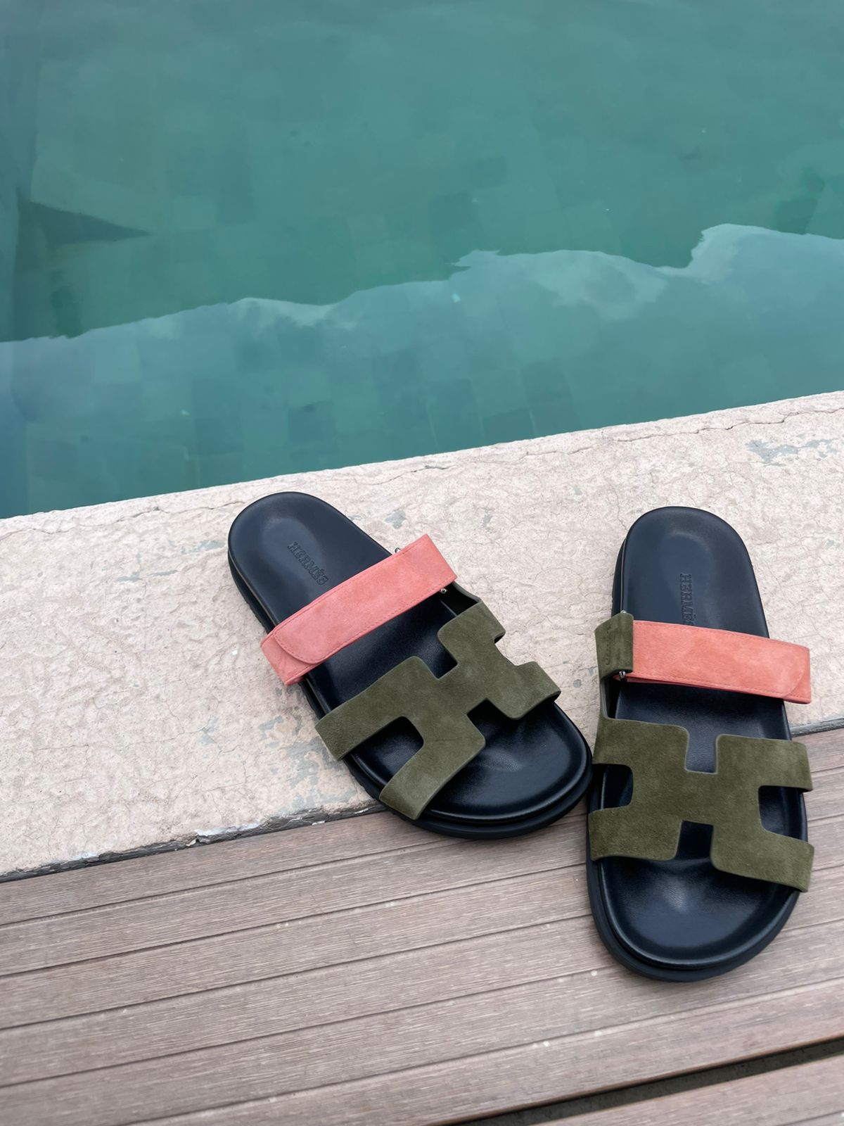 Sandalias verde olivo