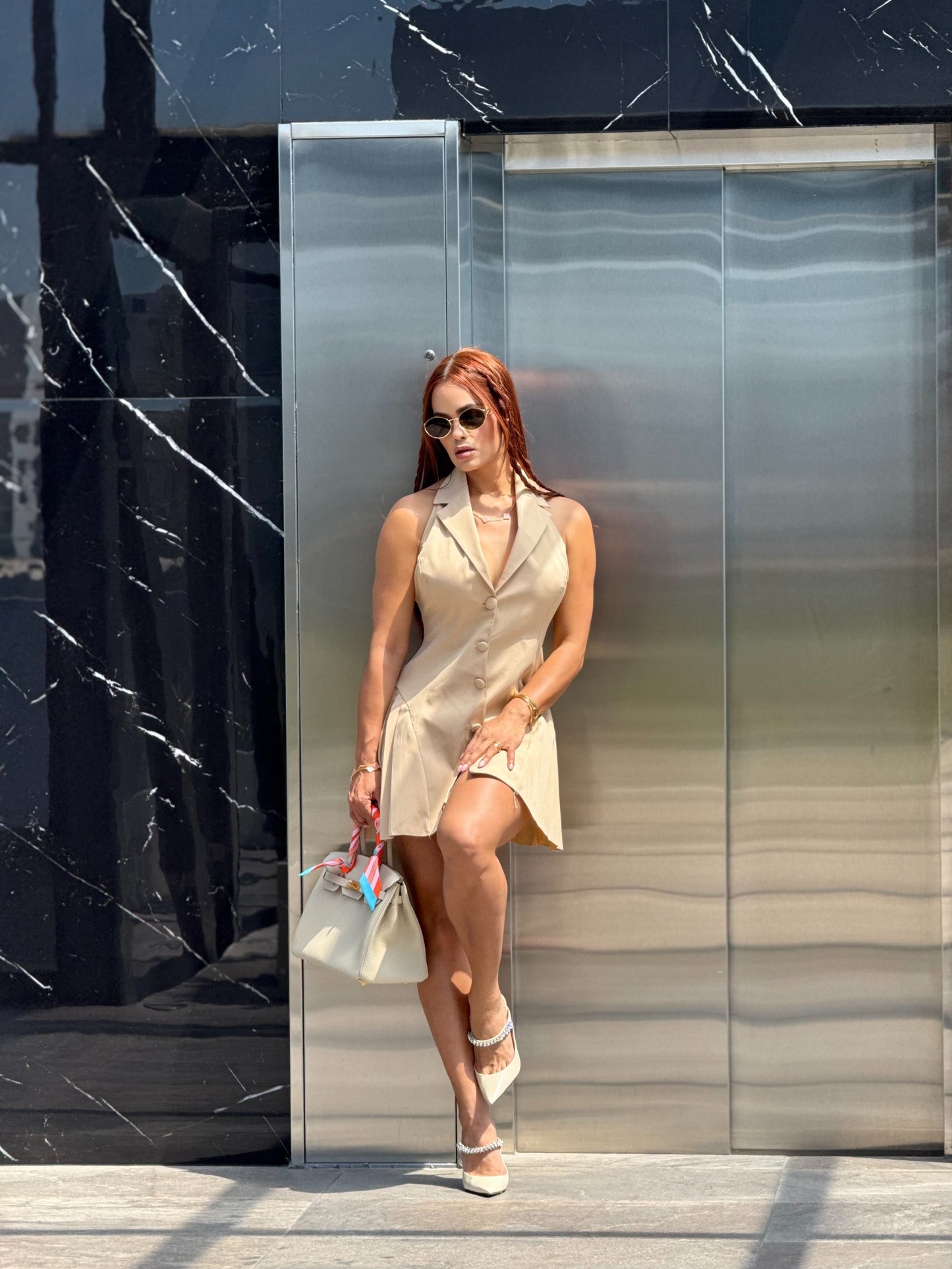 Vestido camel