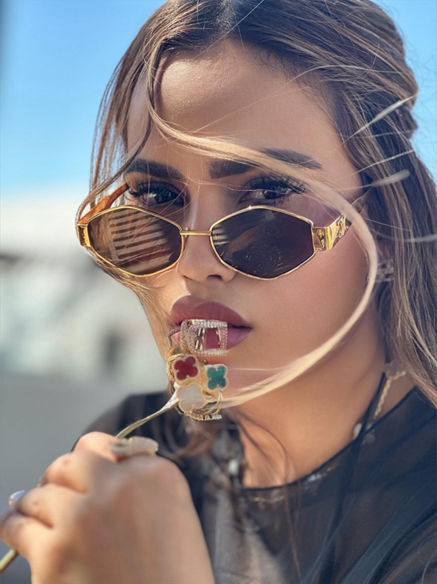 Lentes dorado