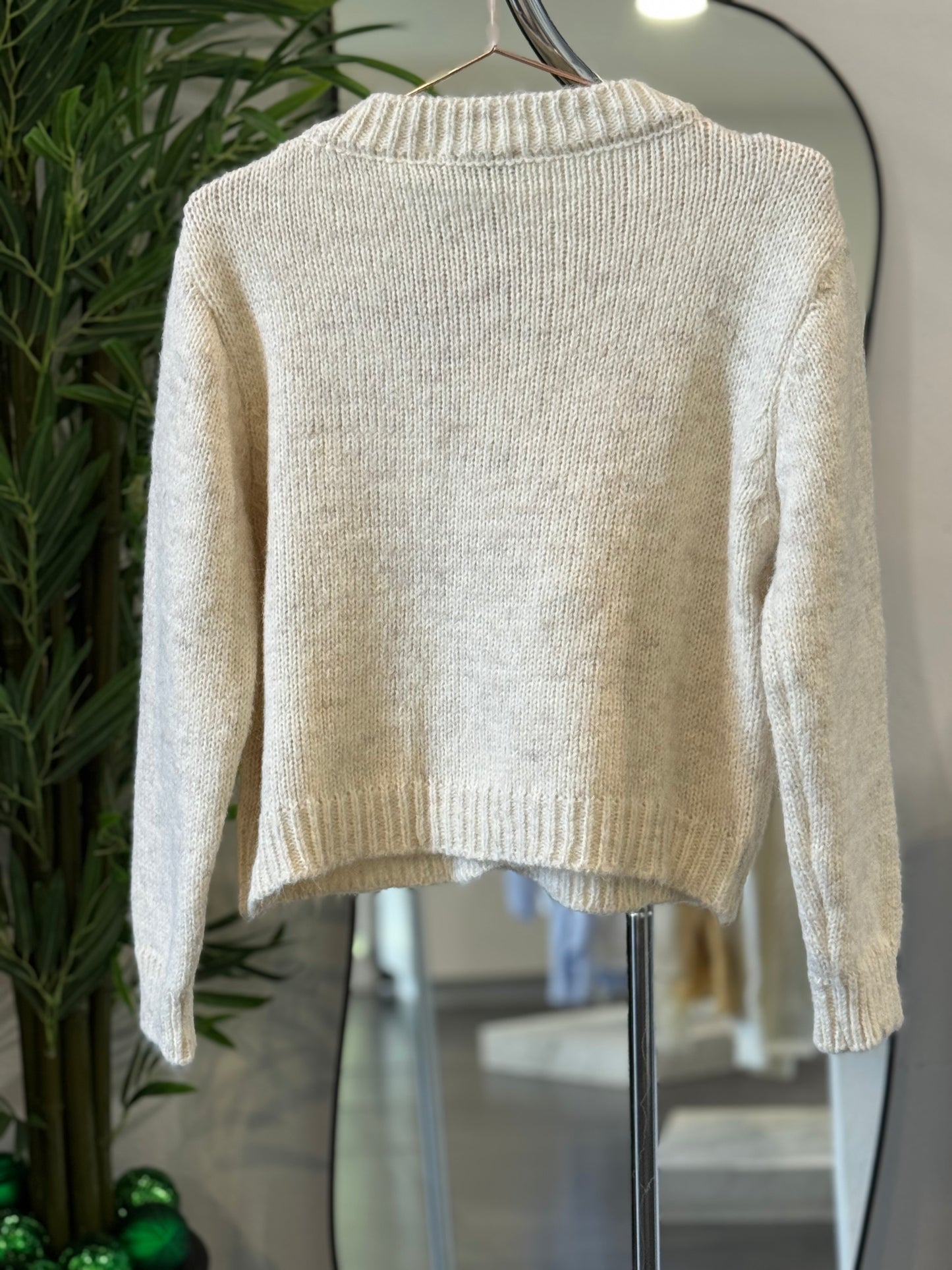 SUÉTER BEIGE TEJIDO MU MU A-