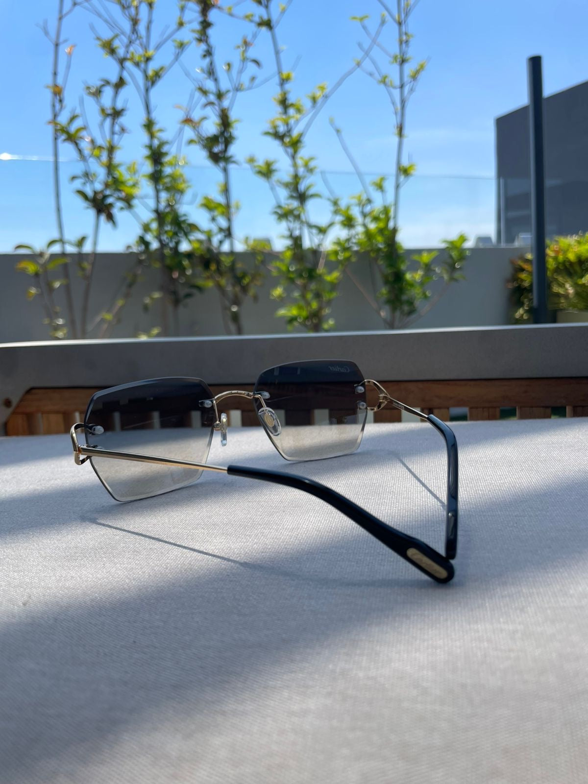 Lentes de sol azul