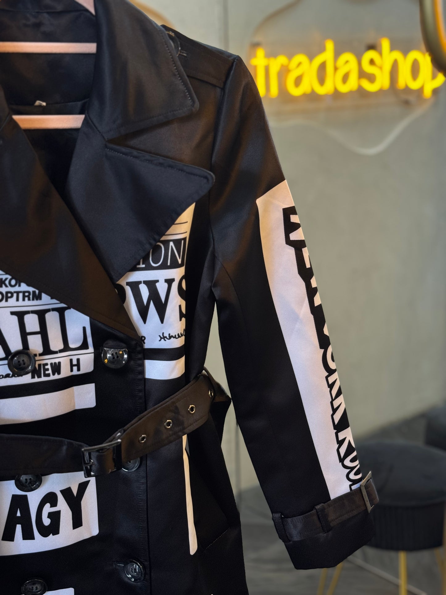 Largo blazer estampado