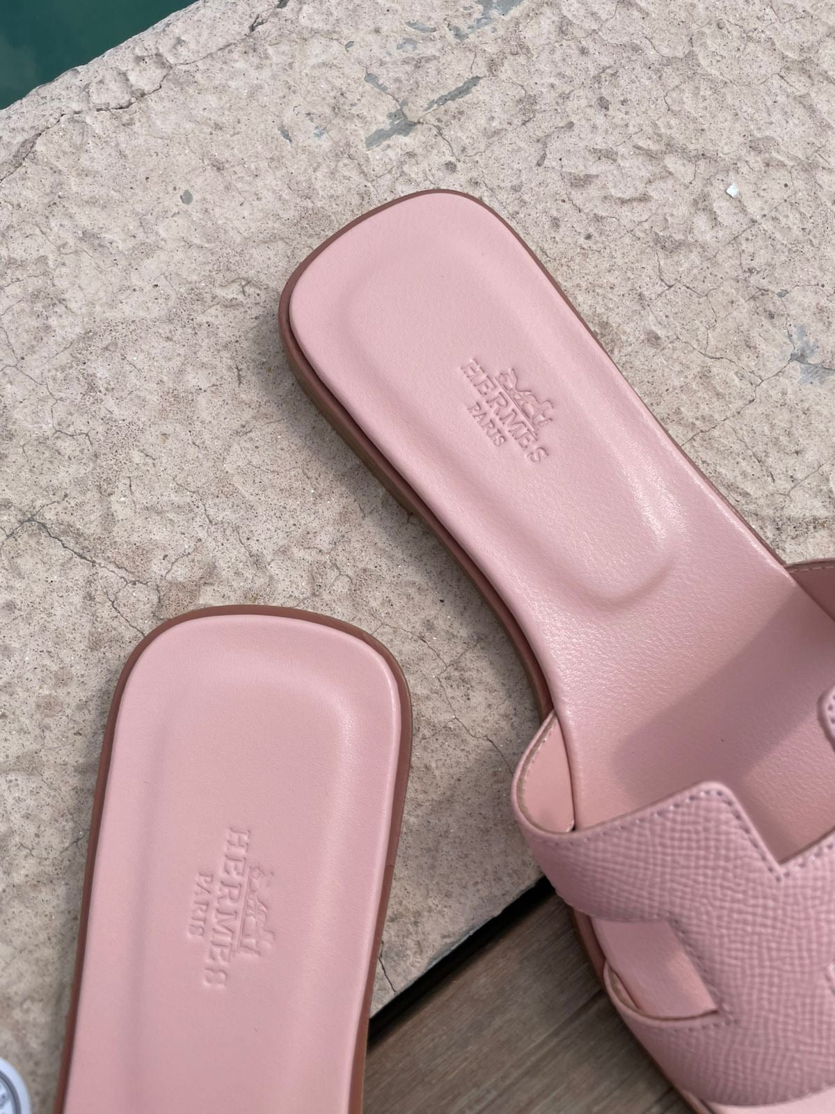 Sandalias rosa pastel