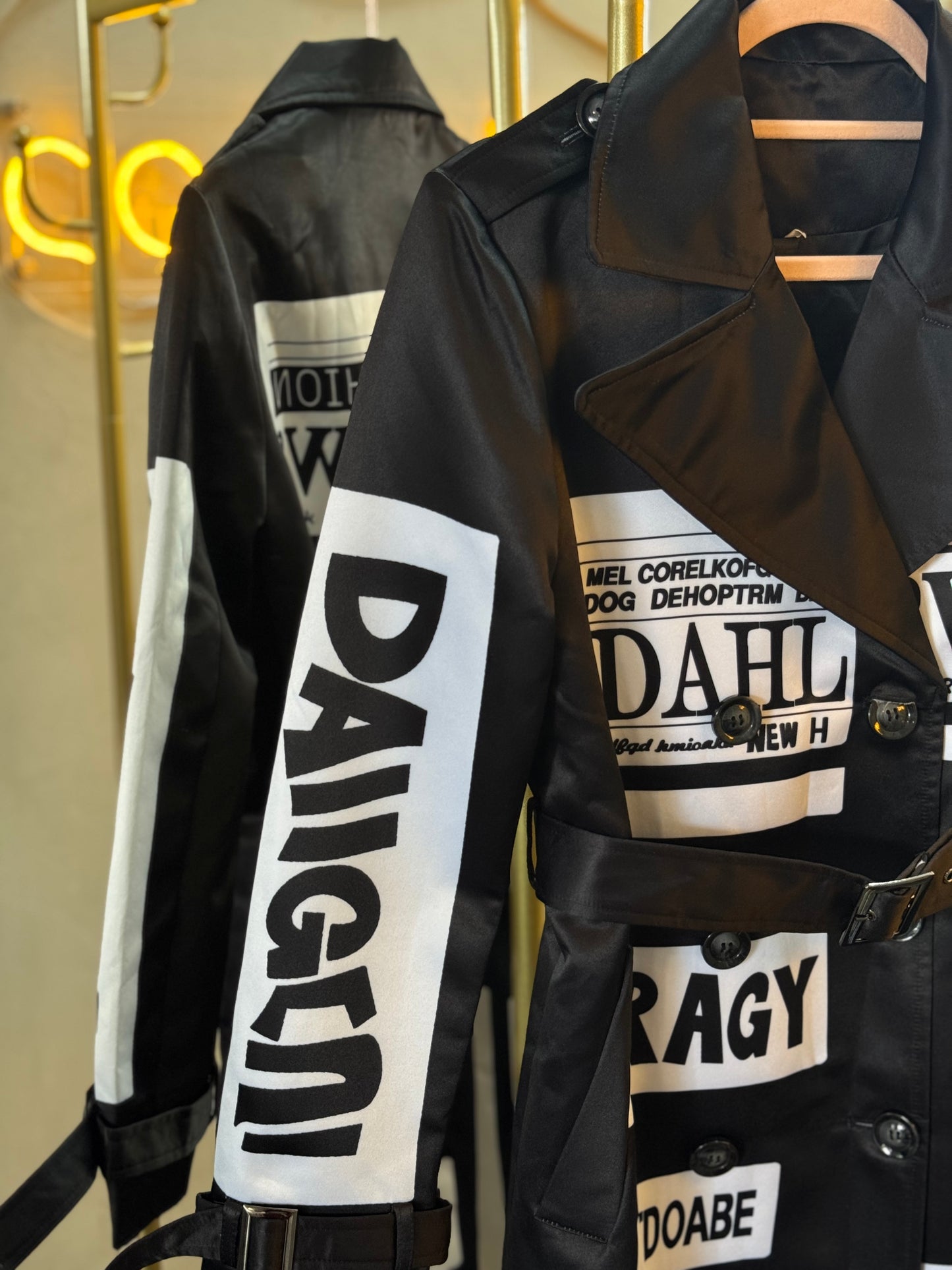 Largo blazer estampado