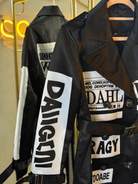 Largo blazer estampado