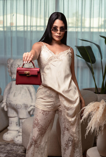 SET DE CEDA ROBE EN SOIE