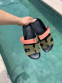 Sandalias verde olivo