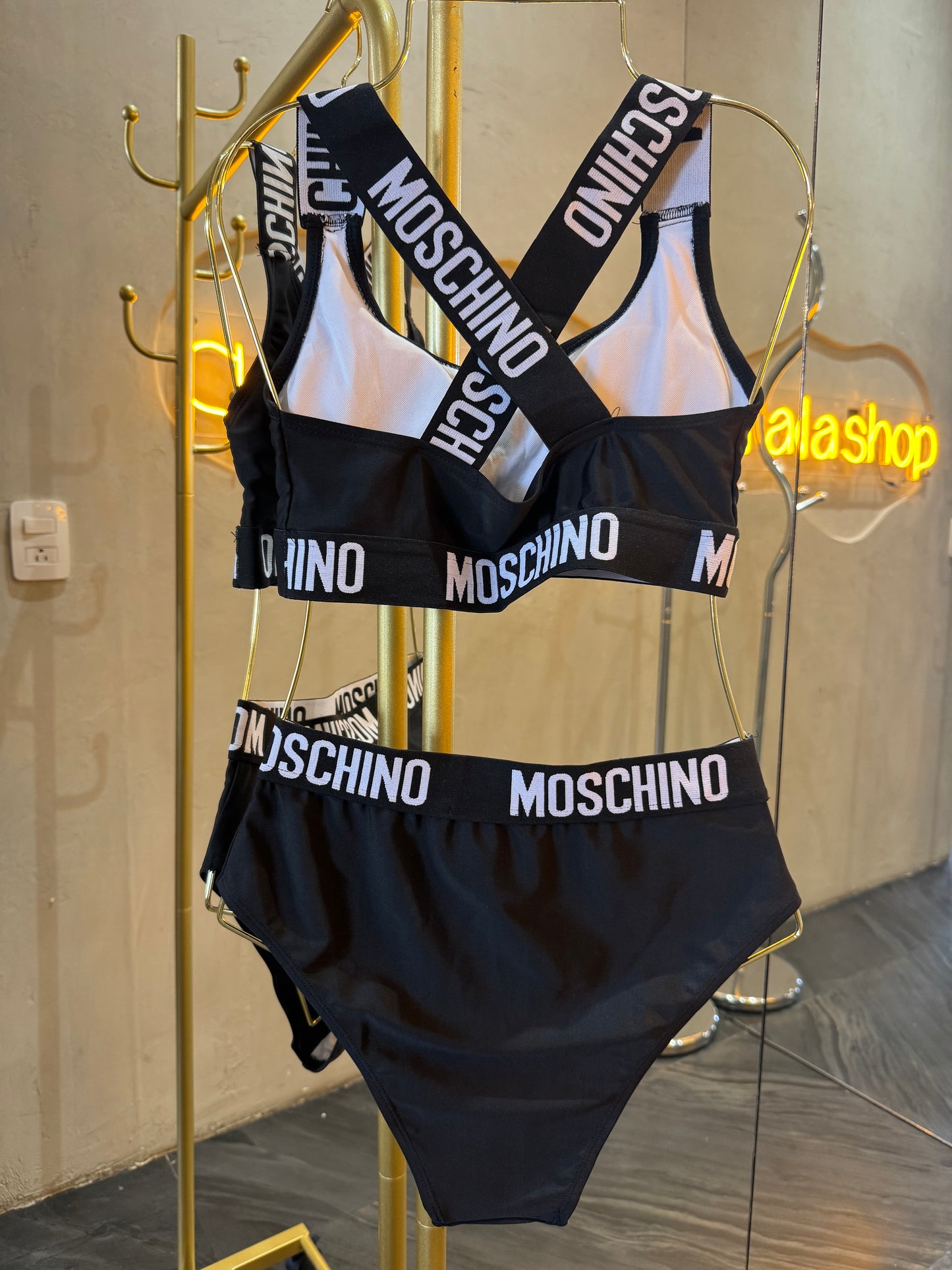 Traje de baño negro 2 piezas