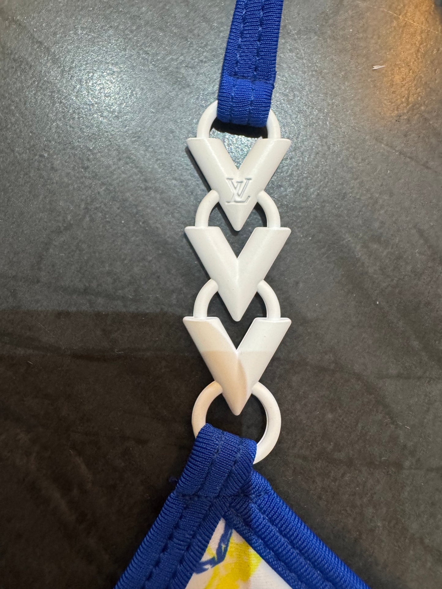 Traje de baño 2 piezas amarillo/azul LV