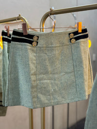 Set verde blazer y falda