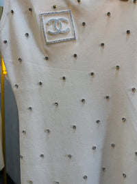 Vestido blanco brillos