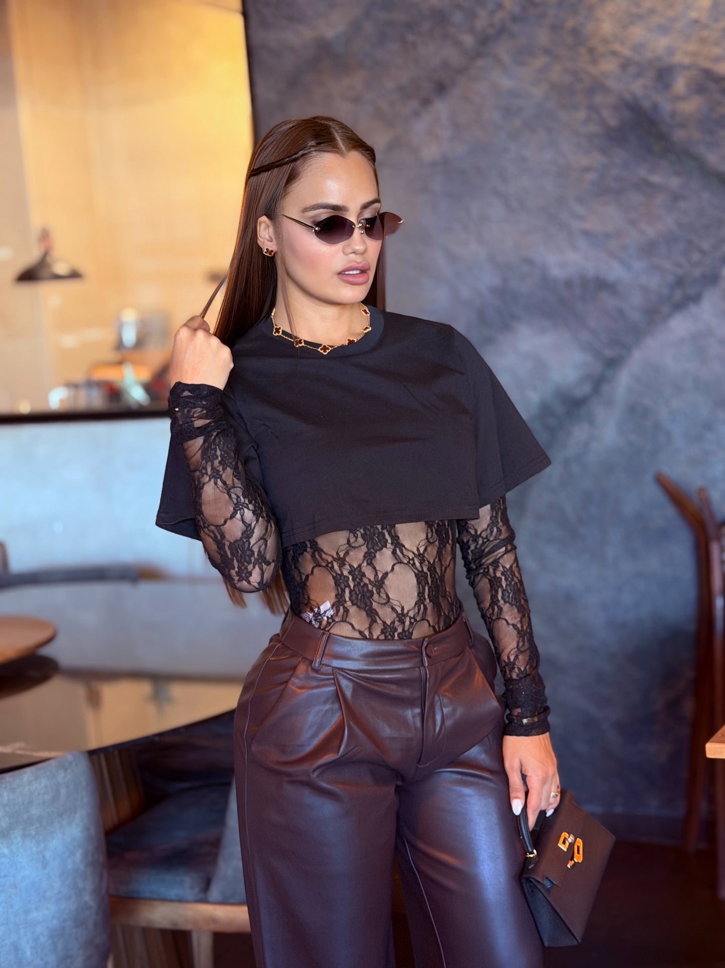 PANTALÓN TAILORED VINO