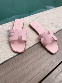 Sandalias rosa pastel