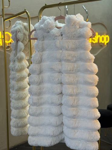 Chaleco peluche blanco